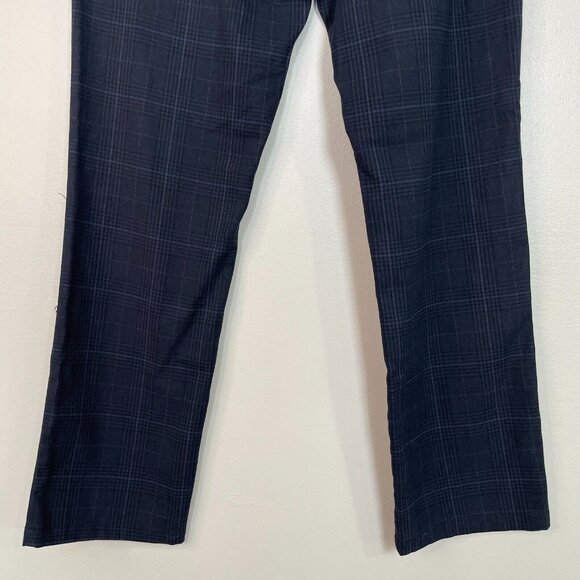Old Navy Pants 32x32 Blue Plaid Slim Leg Built-In Flex Men's - Picture 6 of 11